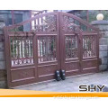 double swing aluminum gate for home and garden